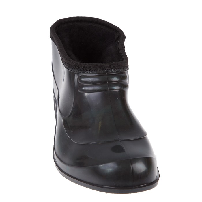 Галоши ПВХ арт. Г201.1-М мех (черный) (р. 39)