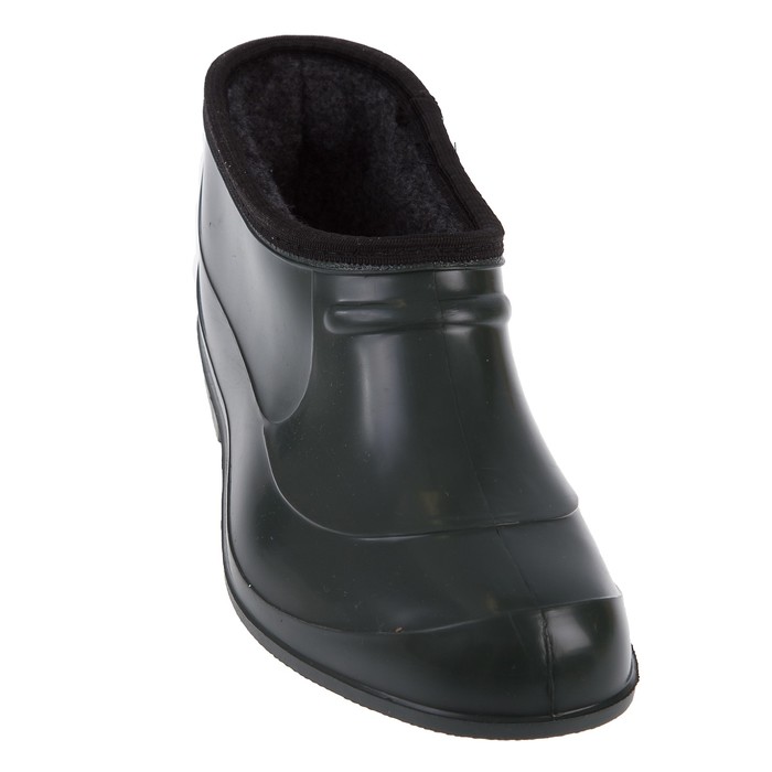 Галоши ПВХ арт. Г201-С сукно (зеленый) (р. 43)