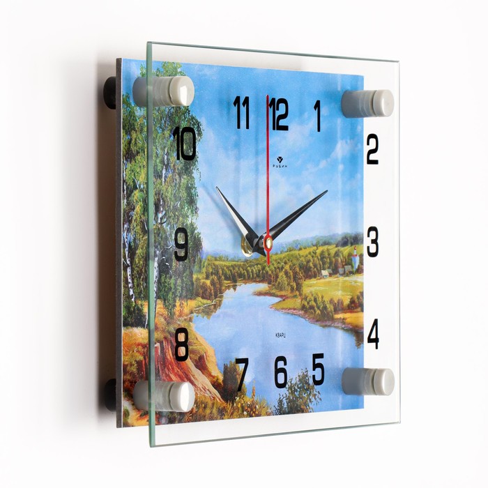 Часы настенные: Природа, Природа у реки, 20х26 см