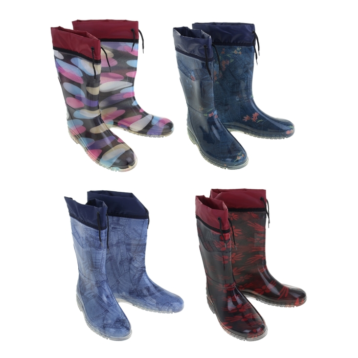 Сапоги женские ПВХ арт. С312-Н без утеп. (МИКС) (р. 37)