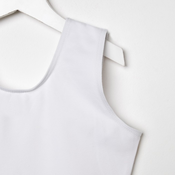 Костюм гимнастический для девочки, рост 164 см (14 лет), цвет белый