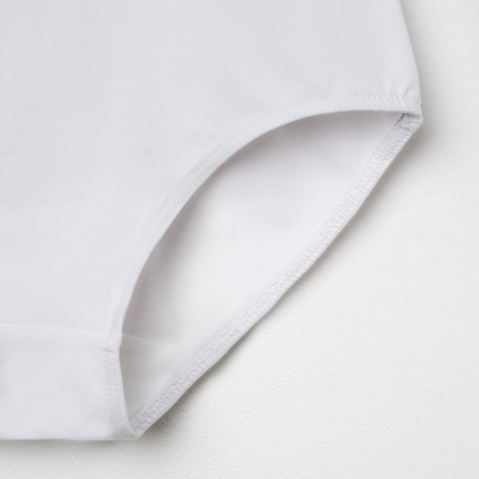 Костюм гимнастический для девочки, рост 164 см (14 лет), цвет белый