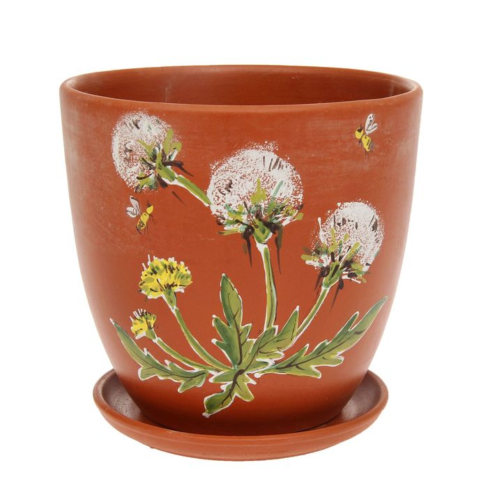 Кашпо "Одуванчик" высокое овальное 2,6 л