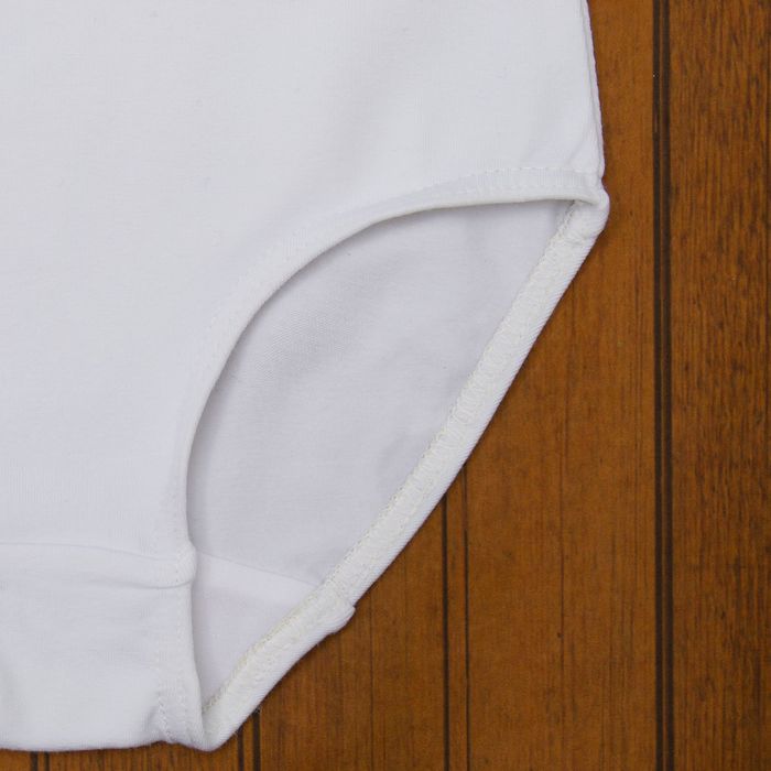 Костюм гимнастический для девочки, рост 158 см (13 лет), цвет белый