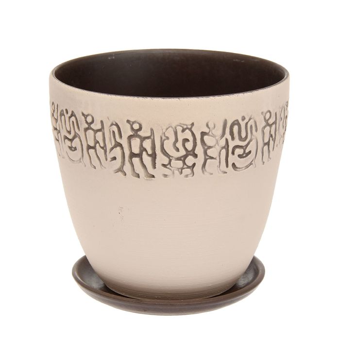 Кашпо "Спираль" высокое овальное 2,6 л