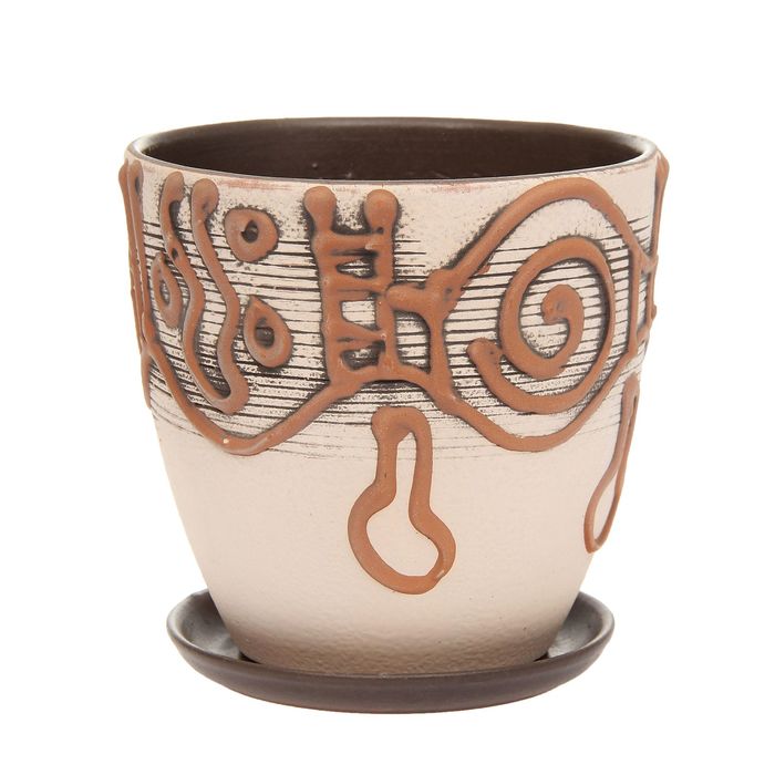 Кашпо "Сибирь" высокое овальное 1,5 л