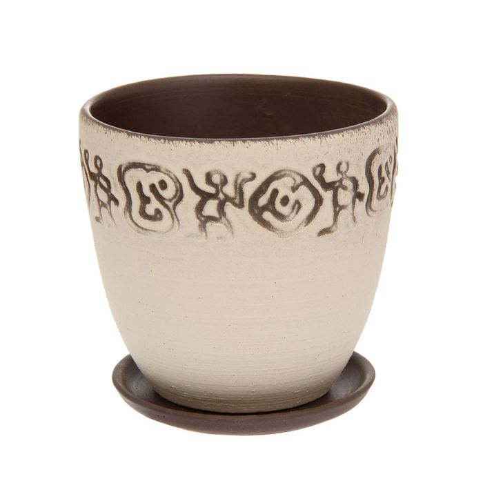 Кашпо "Спираль" высокое овальное 0,8 л