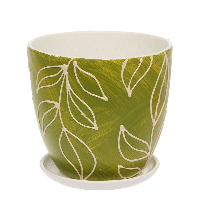 Кашпо "Оливки" высокое овальное 2,6 л