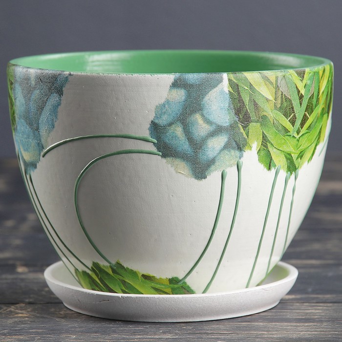 Кашпо "Эко стиль" овальное 2 л