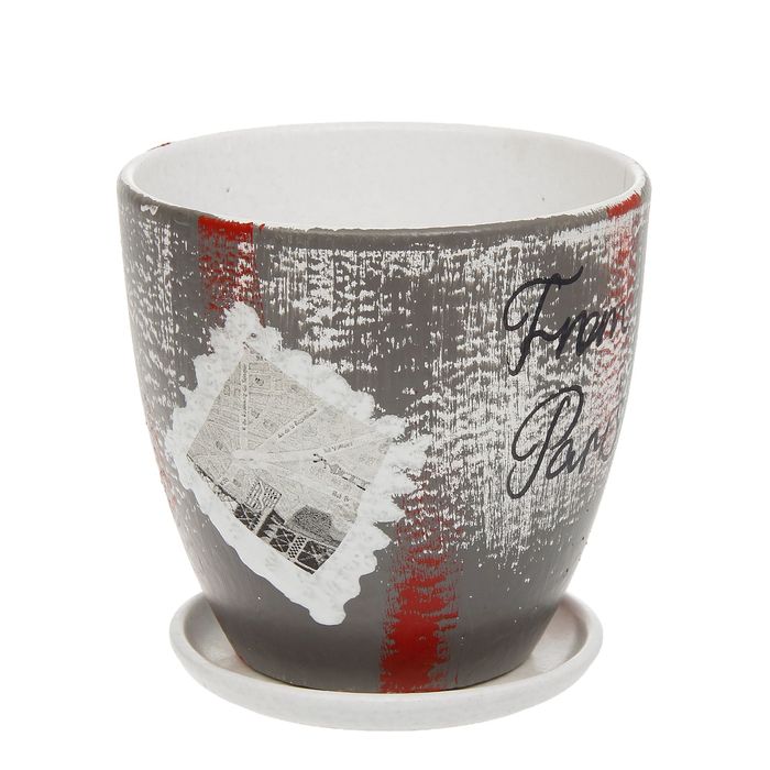 Кашпо "Марка" высокое овальное 1,5 л