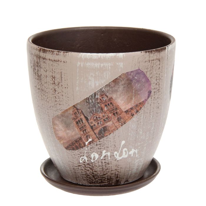 Кашпо "Лондон" высокое овальное 1,5 л