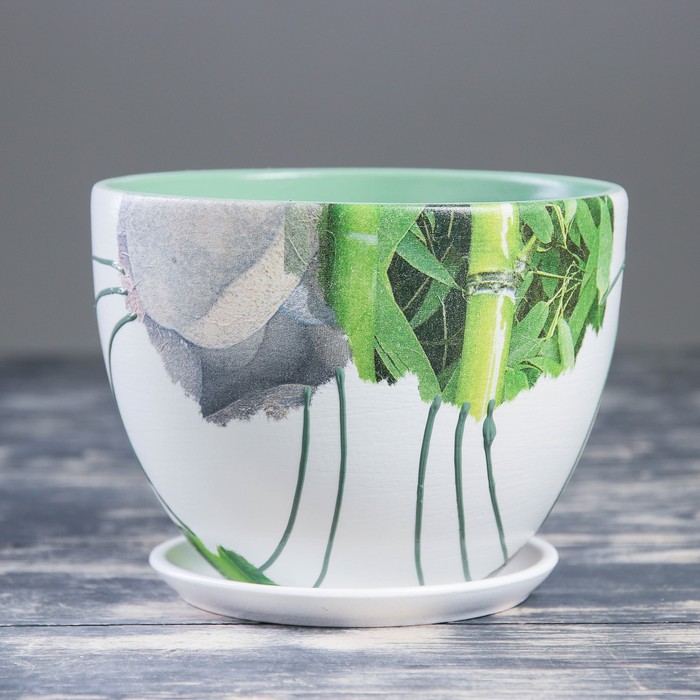 Кашпо "Эко стиль" овальное 1,1 л