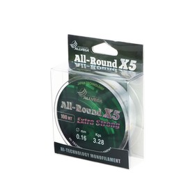 Леска Allvega All-round X5 0,16, 100 м от Сима-ленд