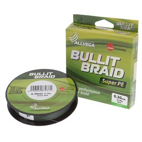 

Леска плетёная Allvega Bullit Braid dark green 0,30, 92 м