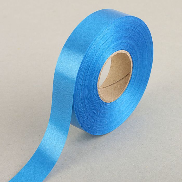 Лента для декора и подарков синяя, 2 см х 45 м
