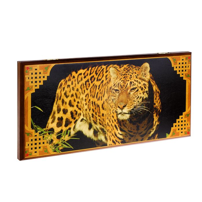 Нарды "Леопард" (доска дерево 50х50 см)