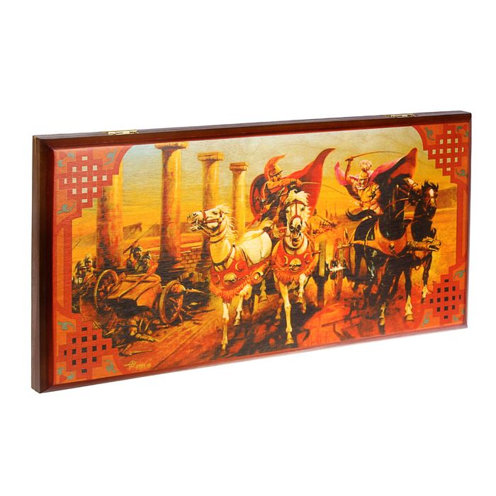 Нарды "Гонки на Колесницах" (доска дерево 50х50 см)