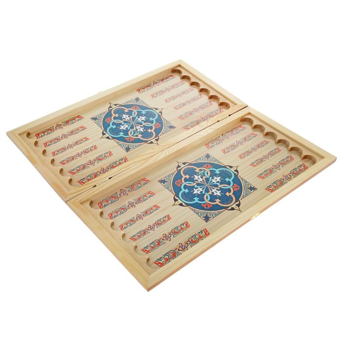 Нарды-шашки "Советская Армия" (доска дерево 50х50 см)