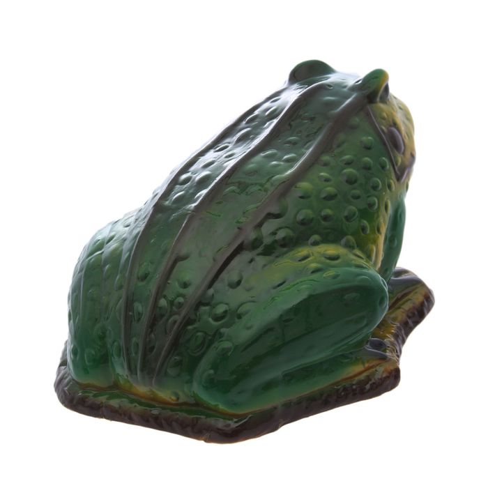 Садовая фигура "Жаба" зелёно-жёлтая, глянец, микс