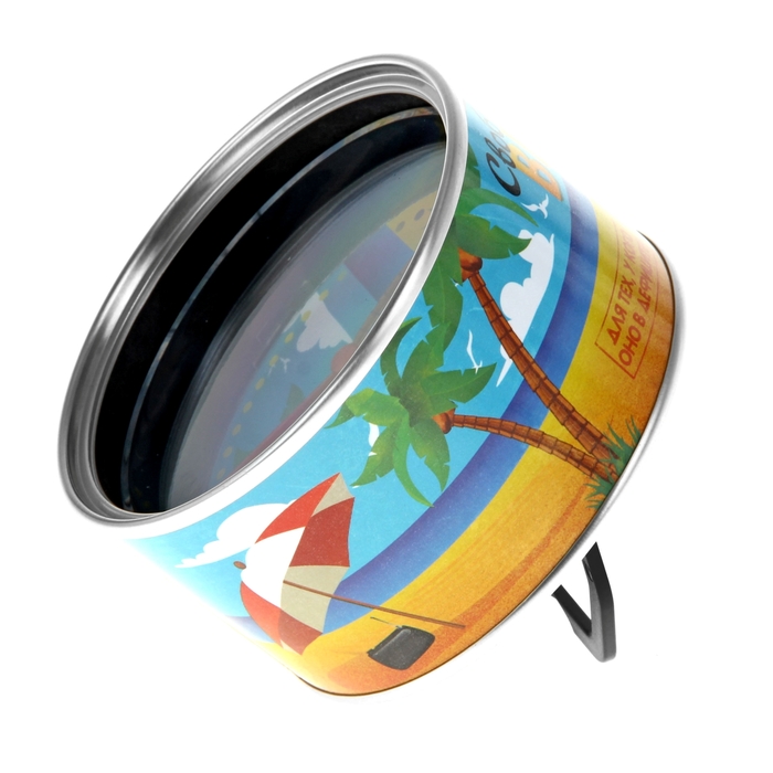 Часы-магнит в консервной банке "Свободное время"