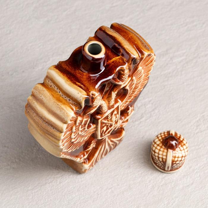 Штоф с рюмками "Герб" набор 7 предметов, 0,7 л, микс