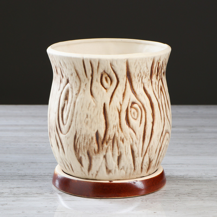 Кашпо "Пень" среднее, 1,6 л