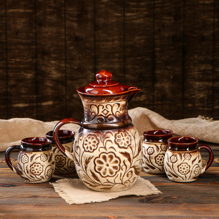 Набор для напитков "Лето" 5 предметов, 2,5 л/ 0,3 л