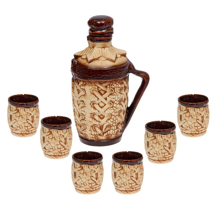 Штоф с рюмками "Звезда" 7 предметов, 1,3 л