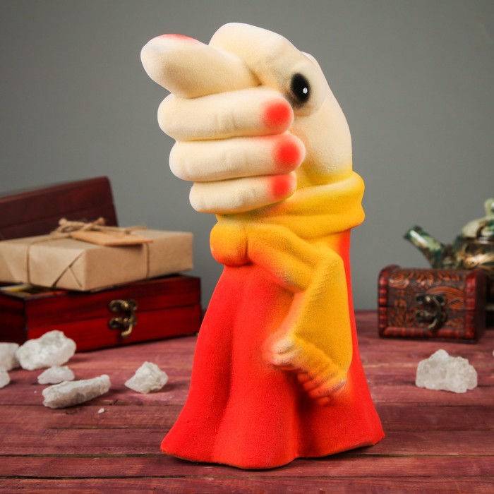 Копилка "Фига'' флок, микс