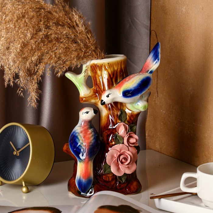 Ваза "Соловьи" малая, микс