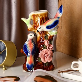 

Ваза керамика настольная "Соловьи", 28 см, микс