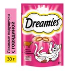 Лакомство Dreamies для кошек, говядина, 30 г
