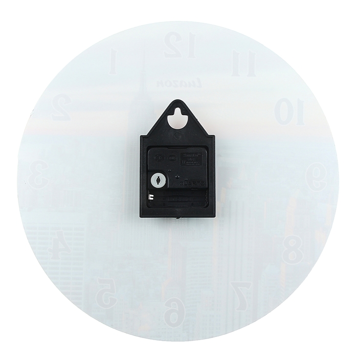 Часы настенные из стекла "Закат в Нью Йорке"