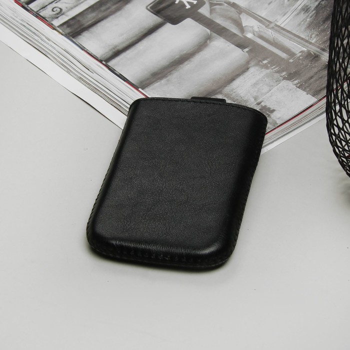 Чехол Time для телефона, с ремешком, размер 1, цвет чёрный