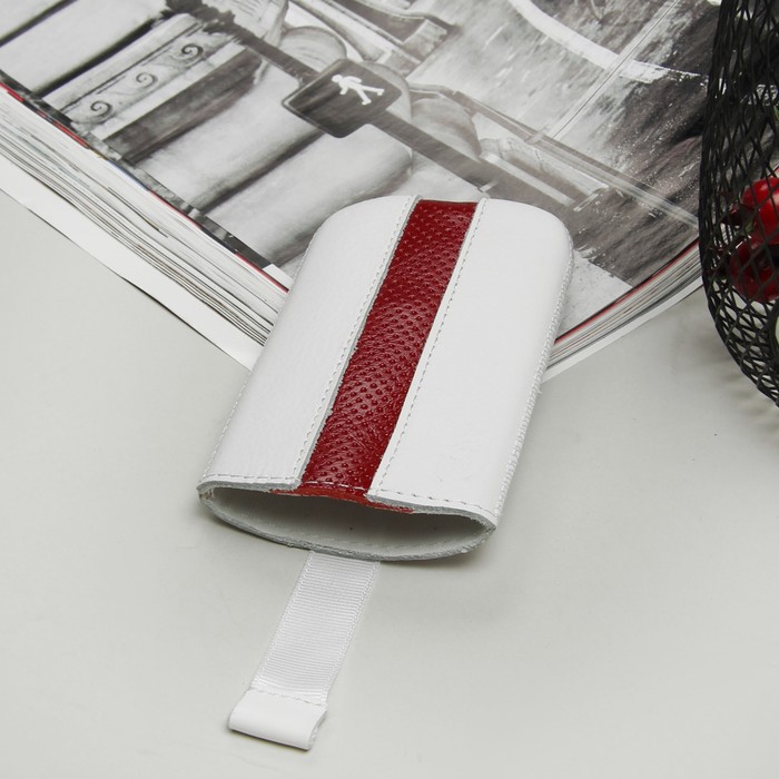 Чехол Time для телефона Nokia, с ремешком, цвет белый/красный