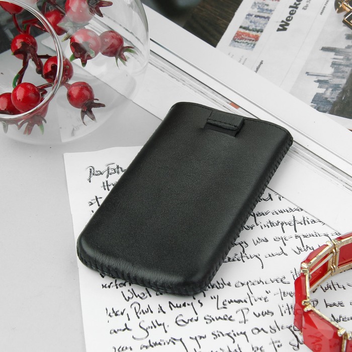 Чехол Time для телефона комбинированный, размер 13, цвет чёрный