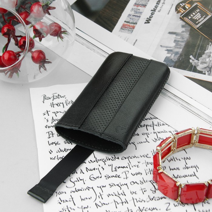 Чехол Time для телефона комбинированный, размер 13, цвет чёрный