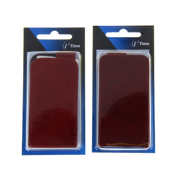 Чехол раскладной Time для телефона, универсальный, цвет бордовый