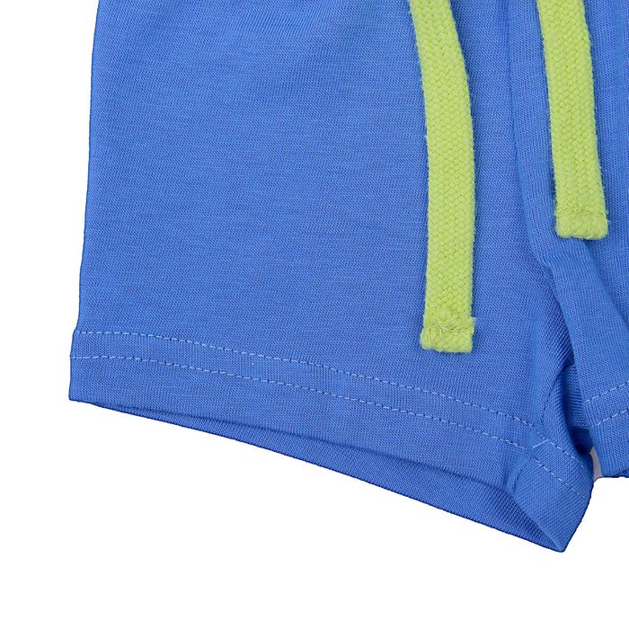 Комплект ясельный "Фруктовые перемены", рост 68 см (44), цвет салатовый/синий