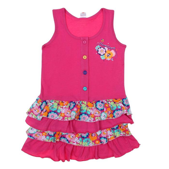 Сарафан для девочки "Цветочное настроение", рост 92 см (52), цвет розовый