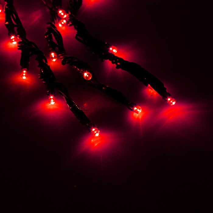 Гирлянда "Дождь" улич. Ш:2 м, В:1,5 м, Н.Т. LED-400-220V, контр. 8 р, КРАСНЫЙ