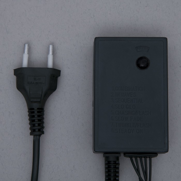 Гирлянда "Дождь" улич. Ш:2 м, В:1,5 м, Н.Т. LED-400-220V, контр. 8 р, ФИОЛЕТ