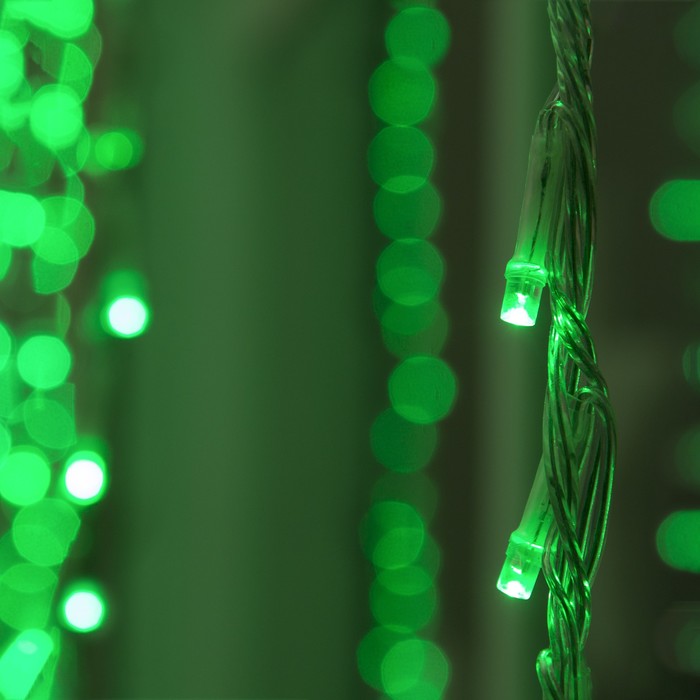 ВОДОПАД уличная, УМС, Ш:2 м, В:3 м, Н.С. LED-800-220V, контроллер 8 режимов, ЗЕЛЕНЫЙ