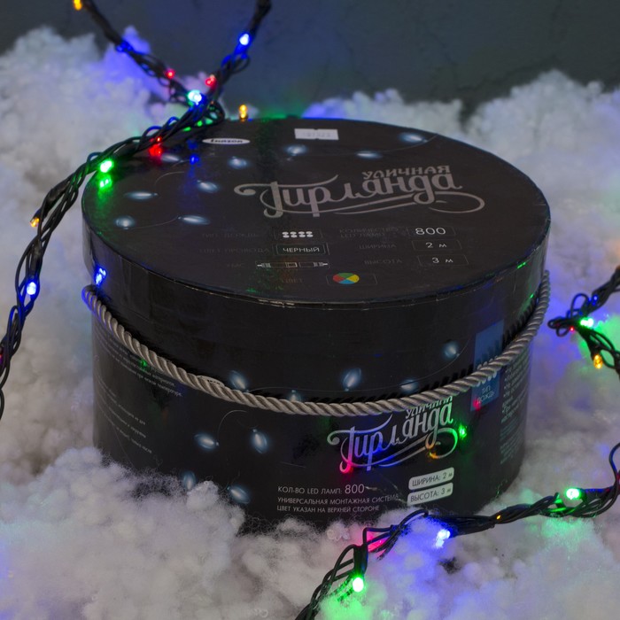 ВОДОПАД уличная, УМС, Ш:2 м, В:3 м, Н.Т. LED-800-220V, контроллер 8 режимов, МУЛЬТИ