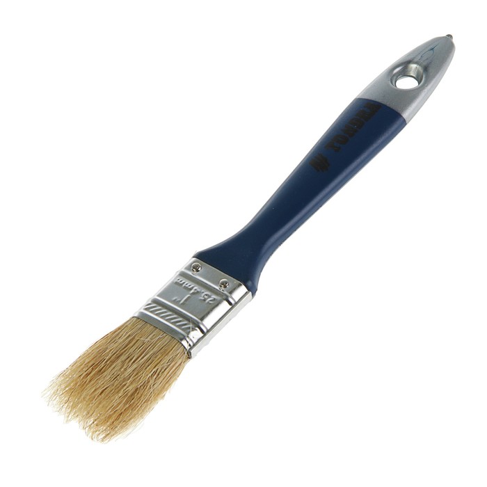 Кисть плоская TUNDRA comfort, искусственная щетина, пластмассовая ручка 1" (25 мм)
