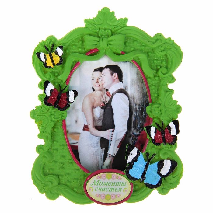 Фоторамка "Моменты счастья" 8 х 10 см, для фото 5 х 7 см
