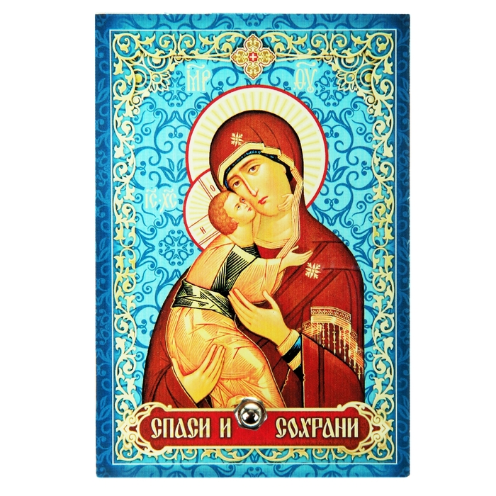 Икона на стекле "Владимирская Икона Божией Матери"