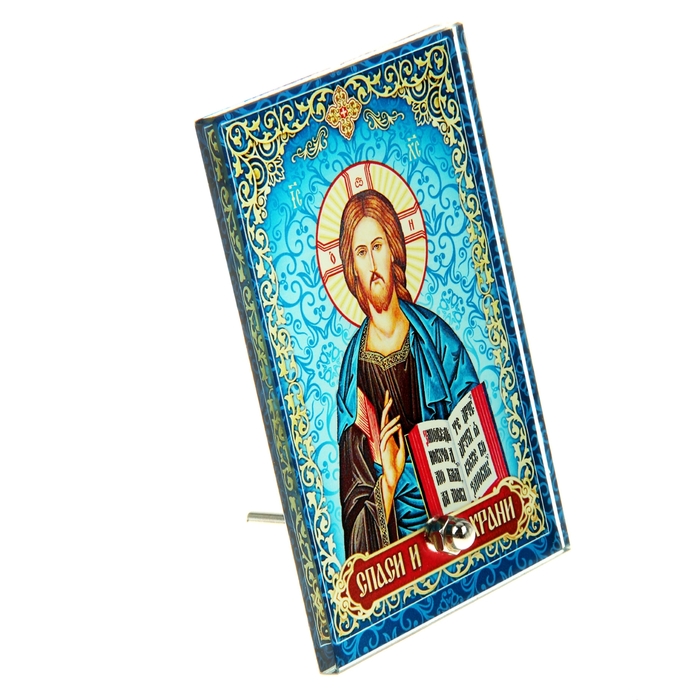 Икона на стекле "Господь Вседержитель"