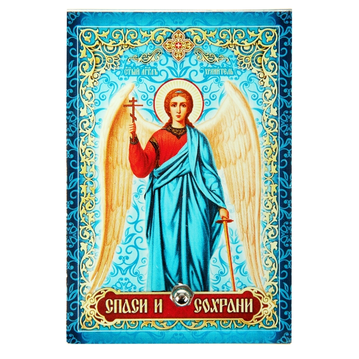 Икона на стекле "Святой Ангел - хранитель"