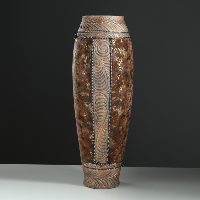 Ваза напольная "Вариант альфа" коричневая, микс